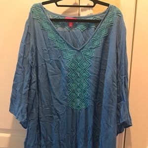 Lilly for Target Women's 3x Blue Tunic